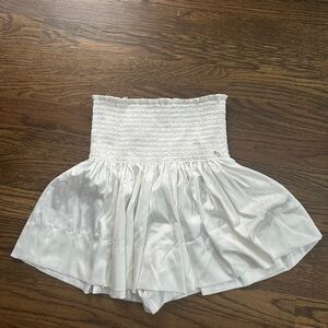 Natural Life White Smocked Skirt